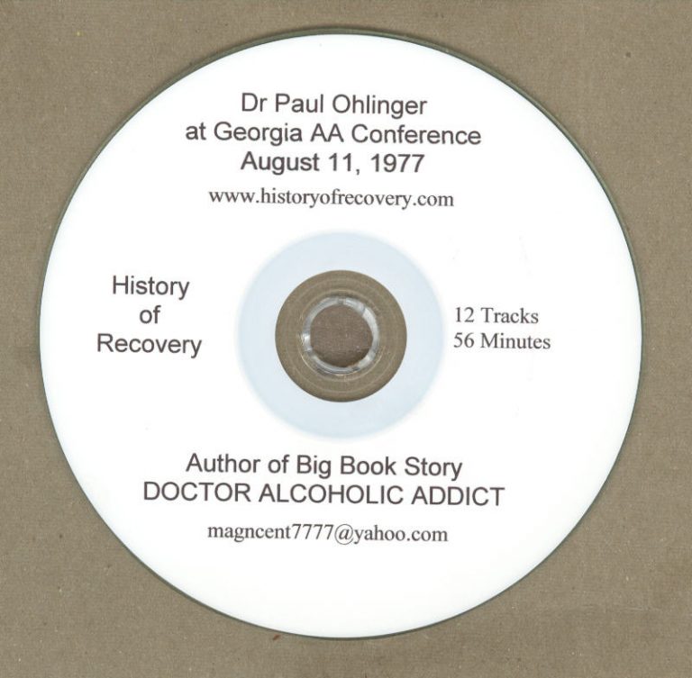 Alcoholics Anonymous Big Book Story Authors 12 Cds (History Of Recovery ...